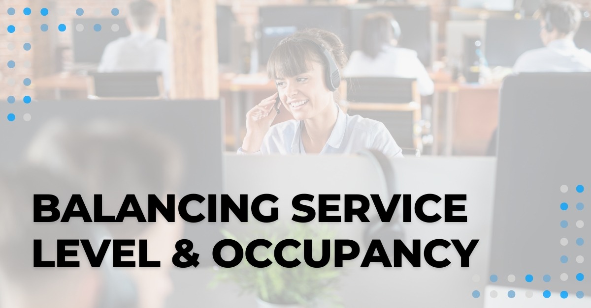 Balancing Service Level and Occupancy in Call Centers