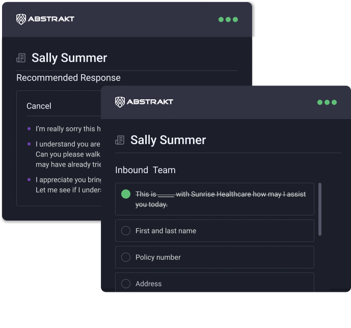 Agent assist for healthcare